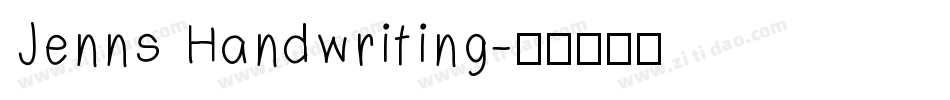 Jenns Handwriting字体转换
